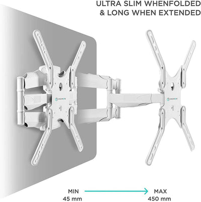 ONKRON TV Wandhalterung schwenkbar neigbar für 37-70 Zoll Flach&Curved LED Bildschirm bis zu 36,4 kg