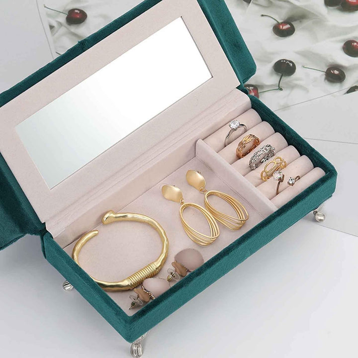 MagiDeal Miniatur Puppen Zubehör, Schmuckschatulle, Organizer, Möbel, Ornamente, Aufbewahrungsbox, S