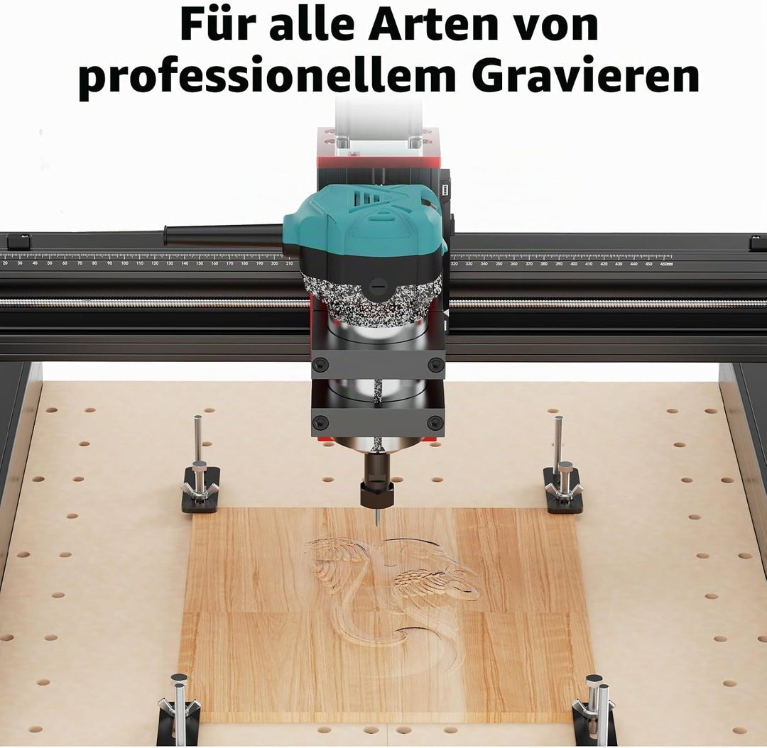 Twotrees 800W Profi Holzfräse, 30000 U/min, Kompakt CNC Fräse für TTC450 Pro Fräsmaschine, mit 1/4"-