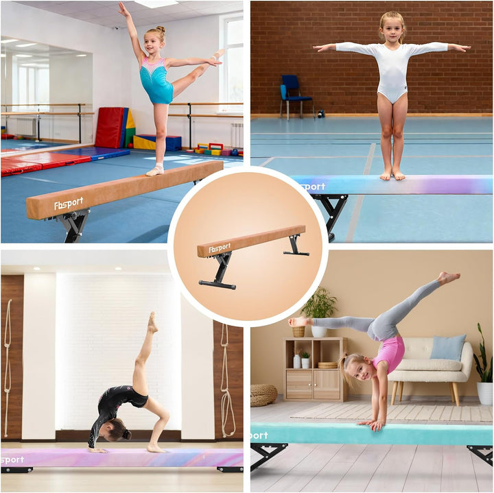 FBSPORT schwebebalken Kinder schwebebalken für zuhause schwebebalken höhenverstellbar Gymnastik Bala