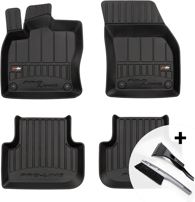 moto-MOLTICO 3D Gummimatten Auto Fussmatten Gummi Automatten 4-teilig Set - passend für VW Tiguan II