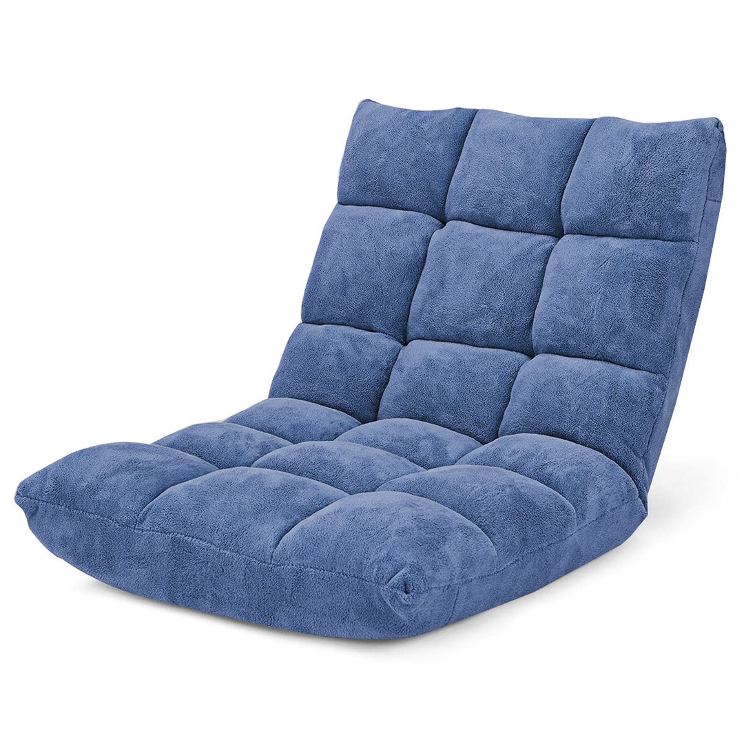 GOPLUS Bodenstuhl, Bodensofa mit Rückenlehne, Bodensessel mit Schlaffunktion, Floor Chair, Lazy Sofa