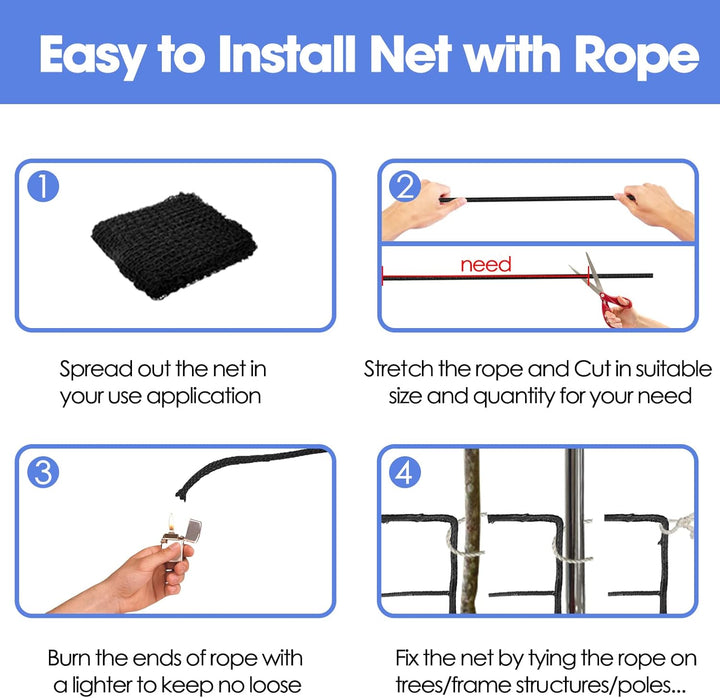 Wiseek Soccer Backstop Netz, High Impact Soccer Barrier Netz, Nylon Soccer Practice Sports Netting 1