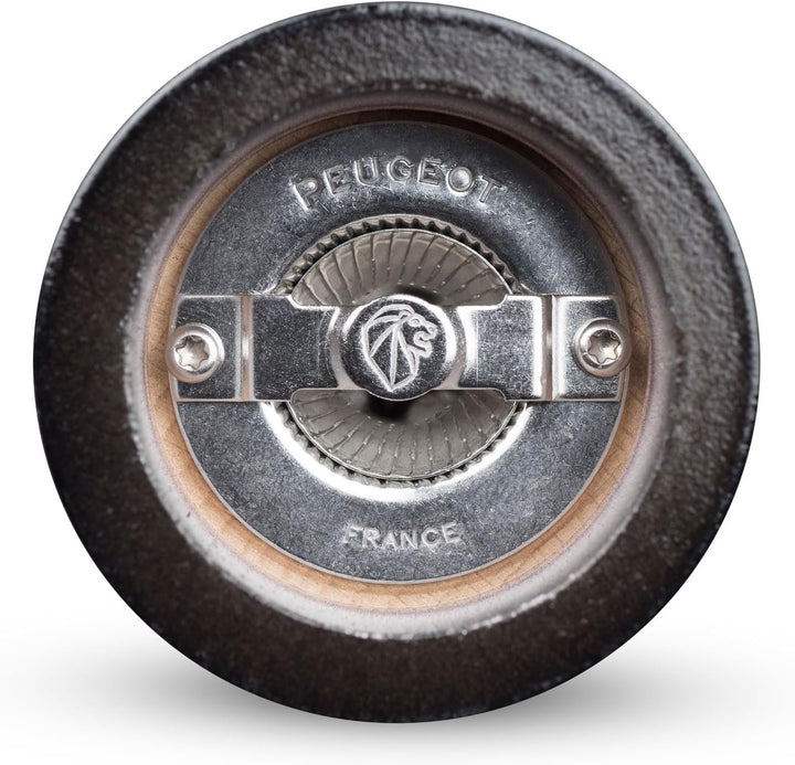 Peugeot Paris Antique Moulin à sel manuel en bois de hêtre patiné, Réglage mouture classique, Couleu