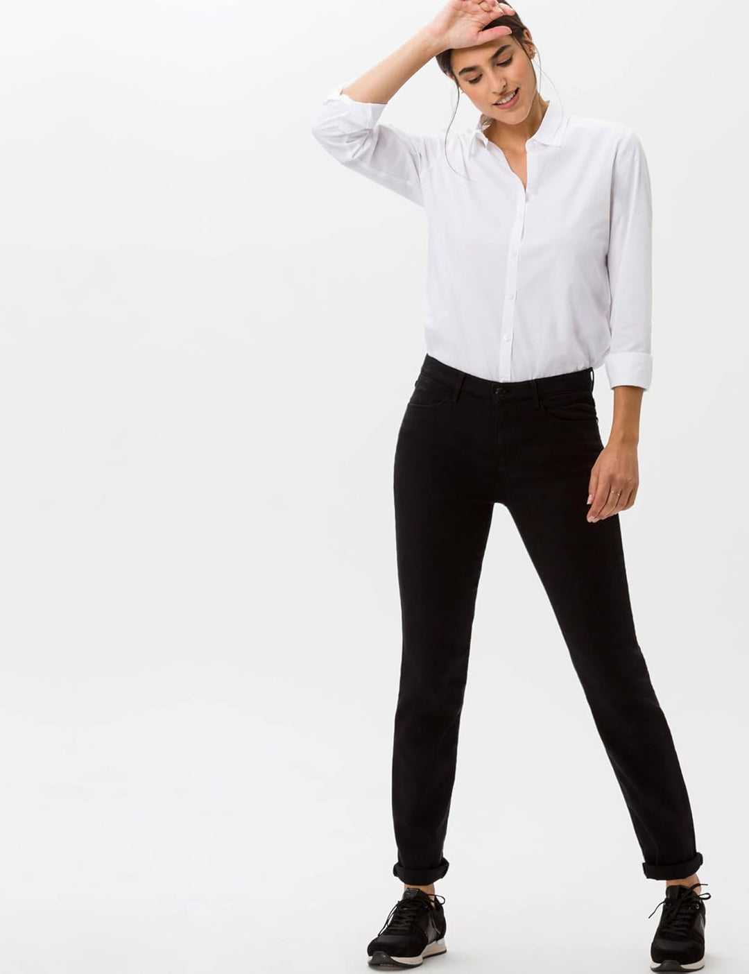 BRAX Damen Style Shakira in Innovativer Denimqualität Five-Pocket Jeans 26W / 30L Clean Black, 26W /