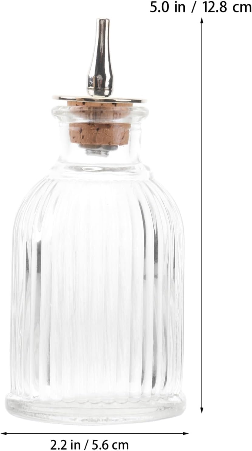 DOITOOL Glasflasche Für Wein Absinth Getränke Und Whisky Mit Deckel Aus Bruchfestem Material Elegant