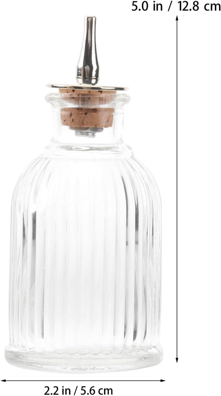 DOITOOL Glasflasche Für Wein Absinth Getränke Und Whisky Mit Deckel Aus Bruchfestem Material Elegant