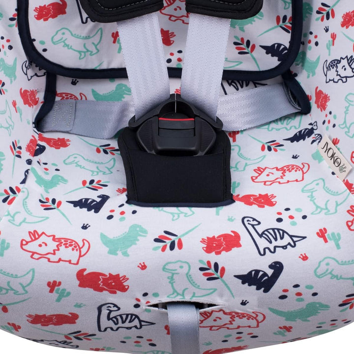 JYOKO Kids Bezug kompatibel mit Romer Britax Max Way Plus (Dino Party), Dino Party