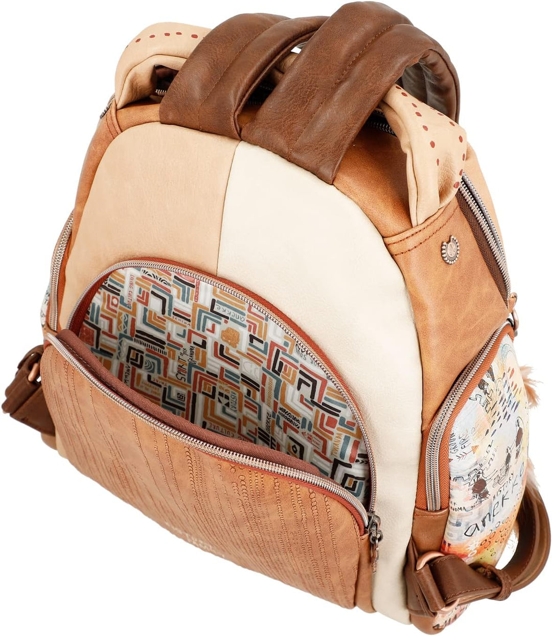Anekke Damen Spaziergang 36625-221 Mehrfarbig, 31 x 30 x 11 Rucksack für unterwegs, bunt