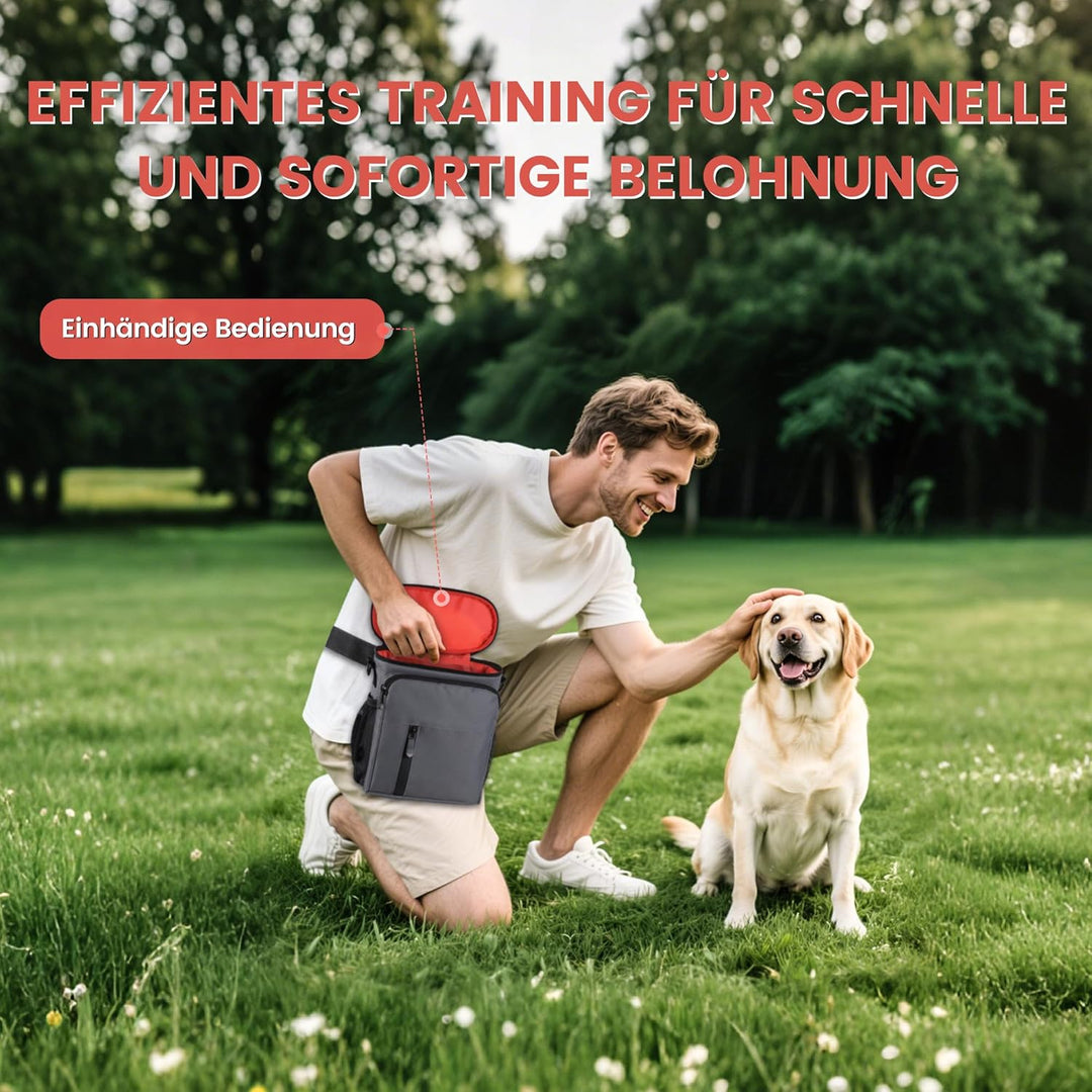 Leckerlitasche für Hunde, Futterbeutel Hundetraining mit Reissverschluss, Gürteltasche für Hunde mit