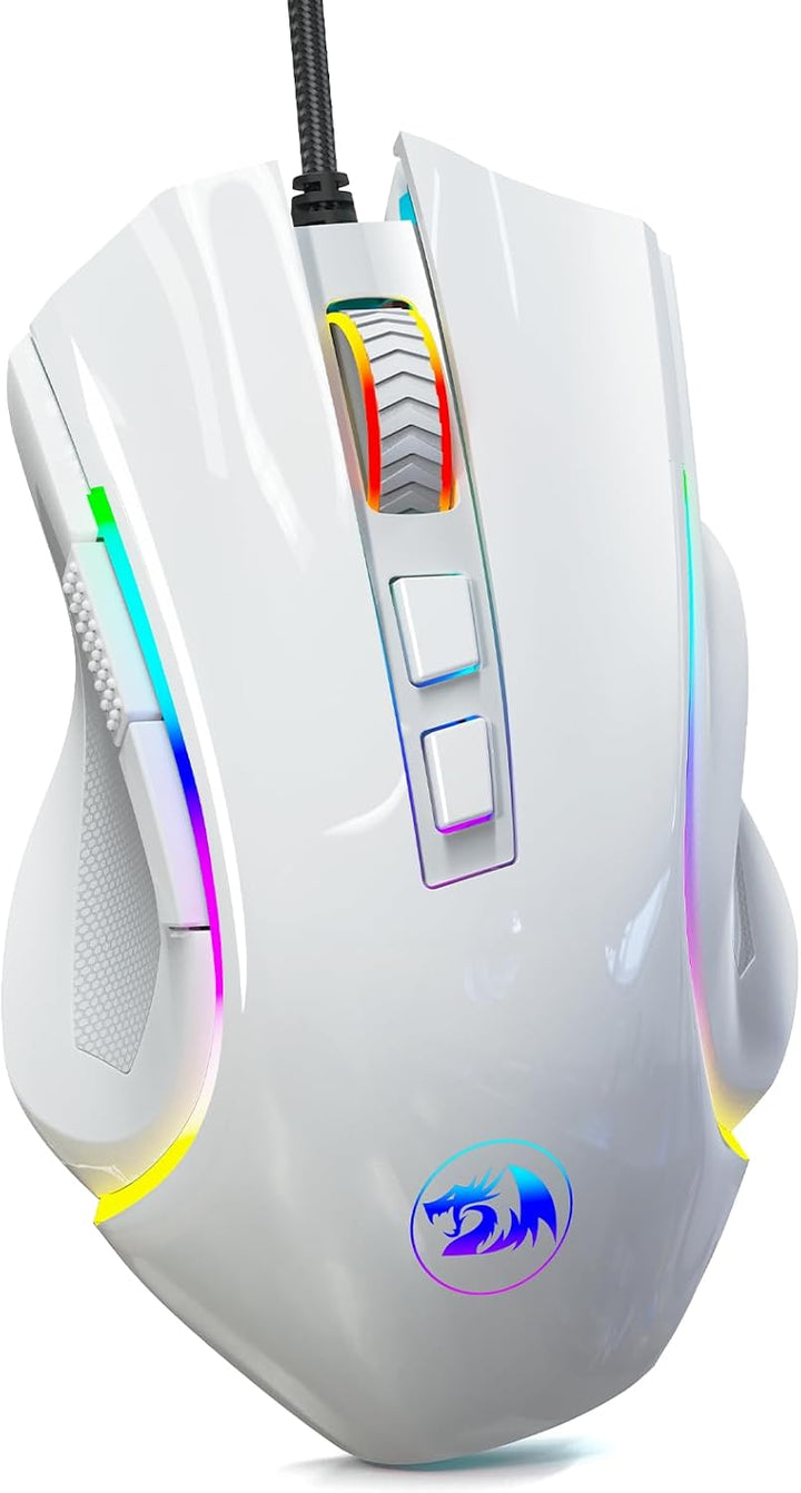 Redragon M602 Gaming Maus RGB Beleuchtet, 7200 DPI, 7 Tasten, 7 Beleuchtung Modis Programmierbar mit