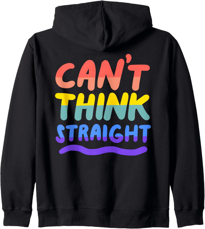 Can't Think Straight Gay lesbische LGBT Pride Flagge Kapuzenjacke