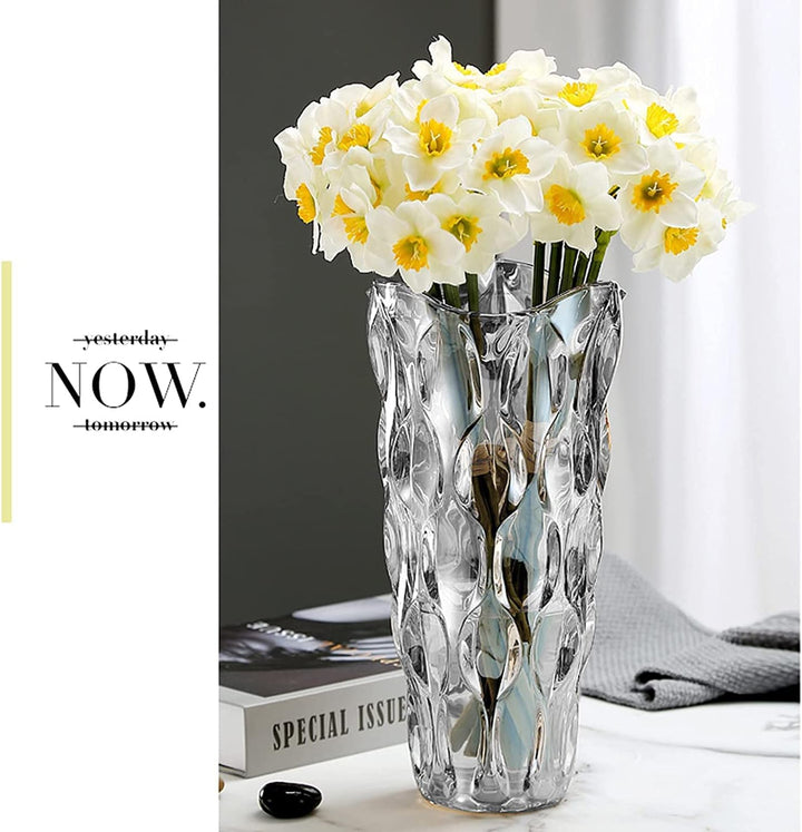 Glas Blumenvase, Moderne minimalistische Vase Nordic Glass Floral Handmade Flower Arrangement Dekora