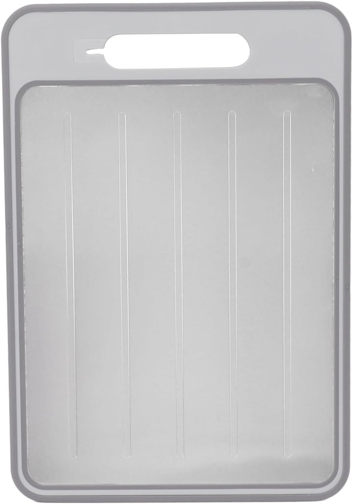 4-in-1-Auftautablett, Schneidebrett, Doppelseitiges Schneidebrett, Auftauplatte mit Spitzer Zum Auft