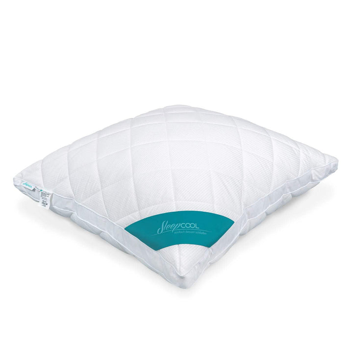 SleepCOOL Kühlendes Kopfkissen 80x80cm COOL.Moments – Extra grosses, voluminöses Kissen mit Kühleffe