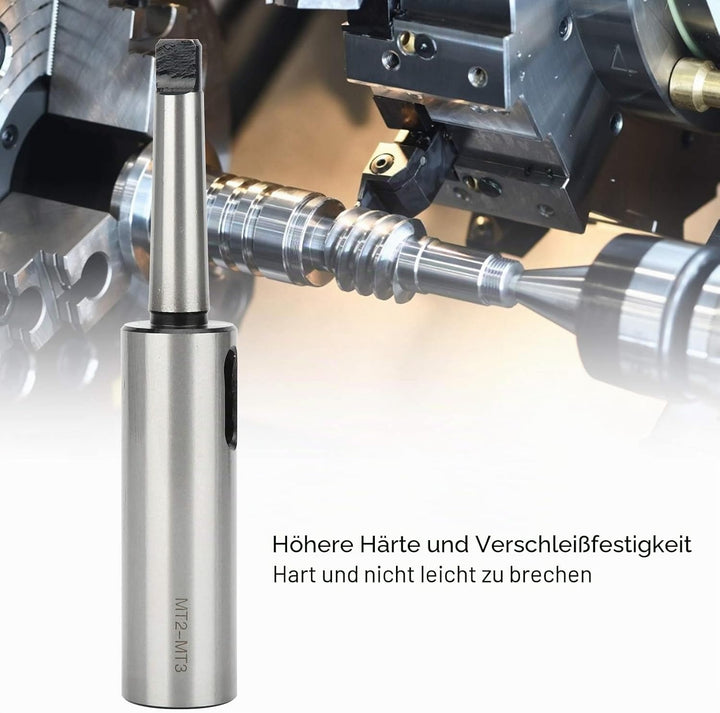 Taper Bohrbüchse, MK2 auf MK3 Adapter Morsekonus Bohrbüchse Reduzieradapter, für Drehmaschinenfräsen