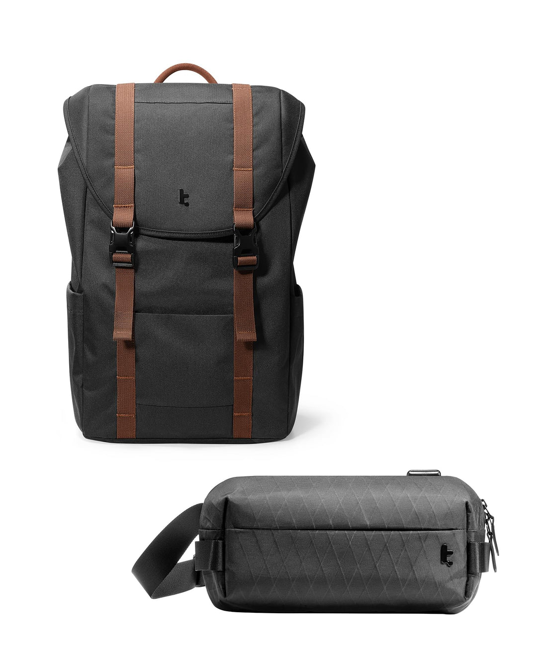 tomtoc X-Pac Sling Bag für Herren Laptop Rucksack für Damen Herren