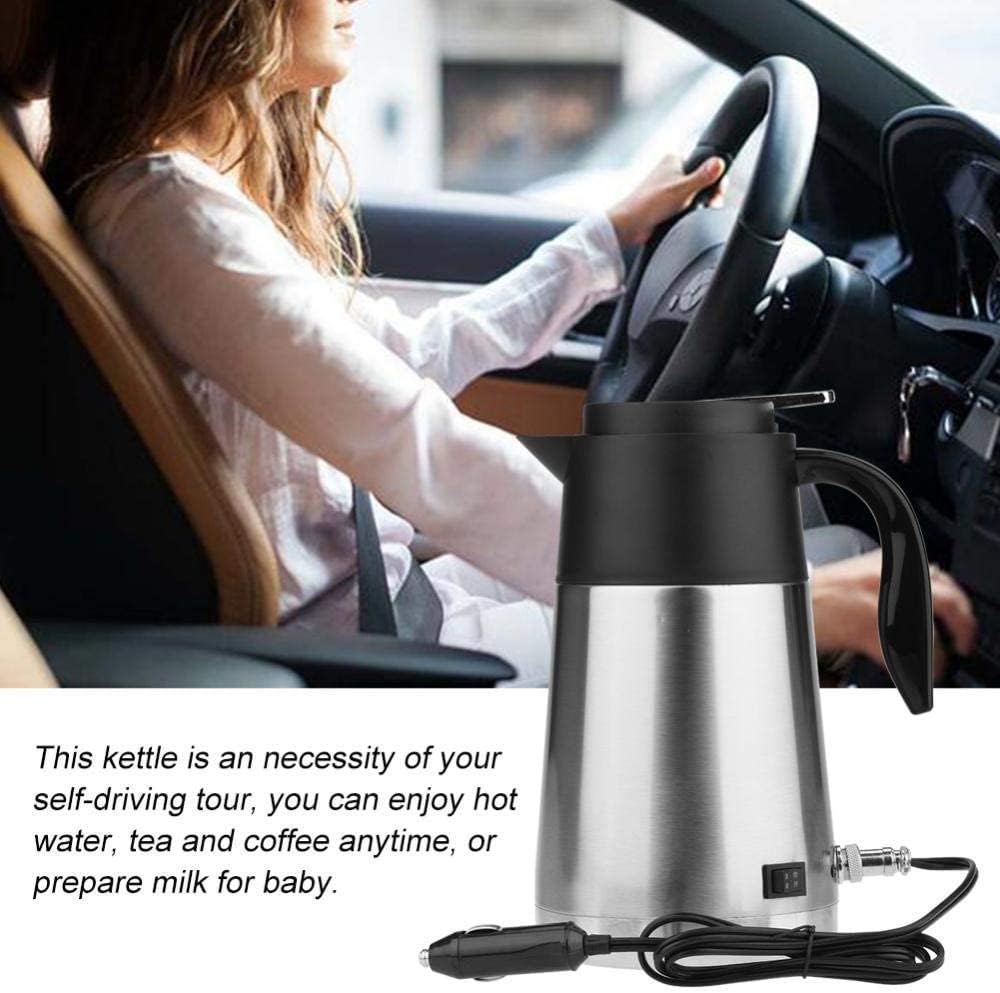 Isolierkanne Thermoskanne Tragbare 1300 ml 12/24 V Reise Auto Lkw Wasserkocher Schnell Kochen mit Zi