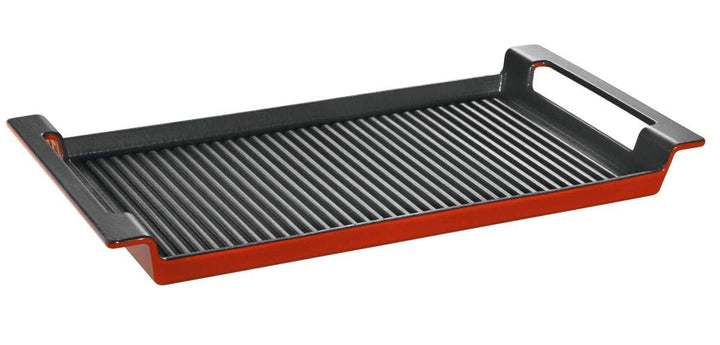 Schulte-Ufer -Grillplatte Rustika 44 x 24 cm rot