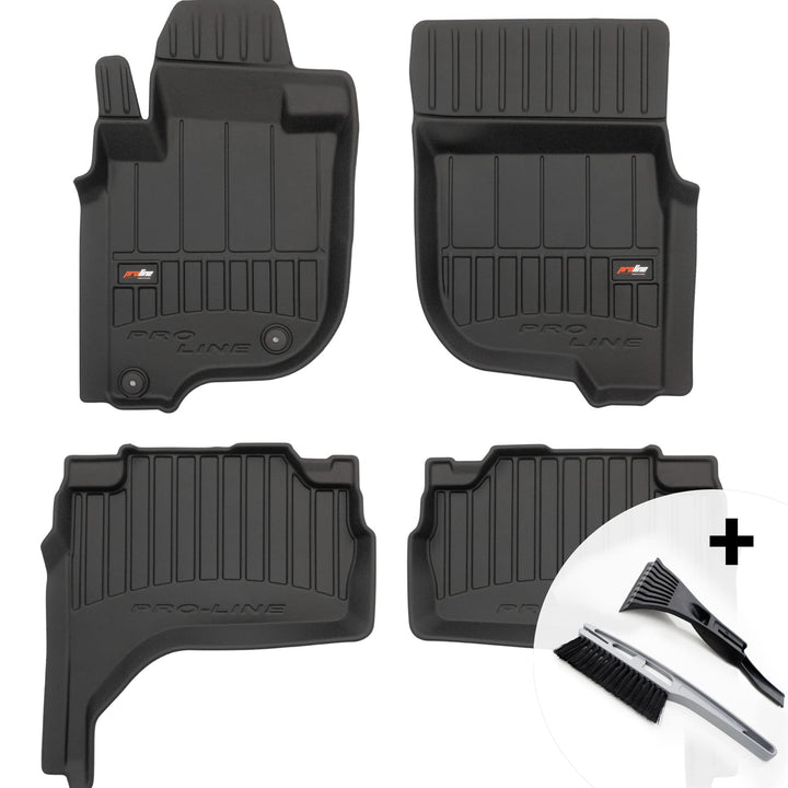 moto-MOLTICO 3D Gummimatten Auto Fussmatten Gummi Automatten 4-teilig Set - passend für Mitsubishi L