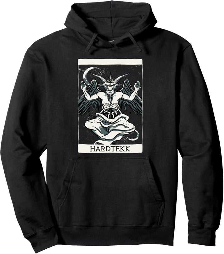 Hardtekk Merch Satan Rave Techno Festival Tekk HARDTEKK Pullover Hoodie