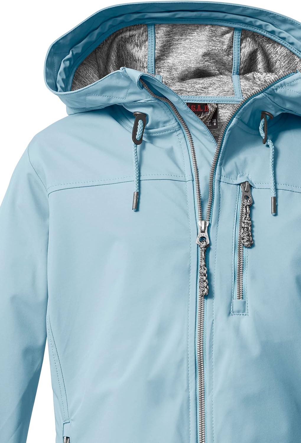 G.I.G.A. DX Damen Gs 97 Wmn Sftshll Jckt Softshelljacke/Outdoorjacke mit Kapuze 46 hellblau, 46 hell