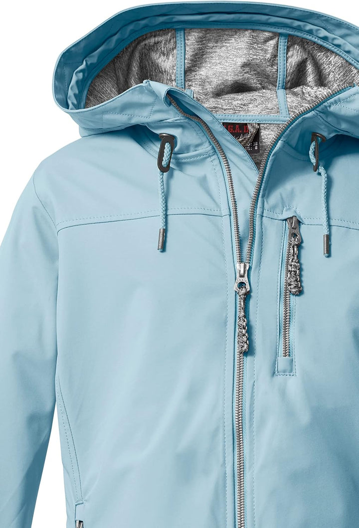G.I.G.A. DX Damen Gs 97 Wmn Sftshll Jckt Softshelljacke/Outdoorjacke mit Kapuze 46 hellblau, 46 hell