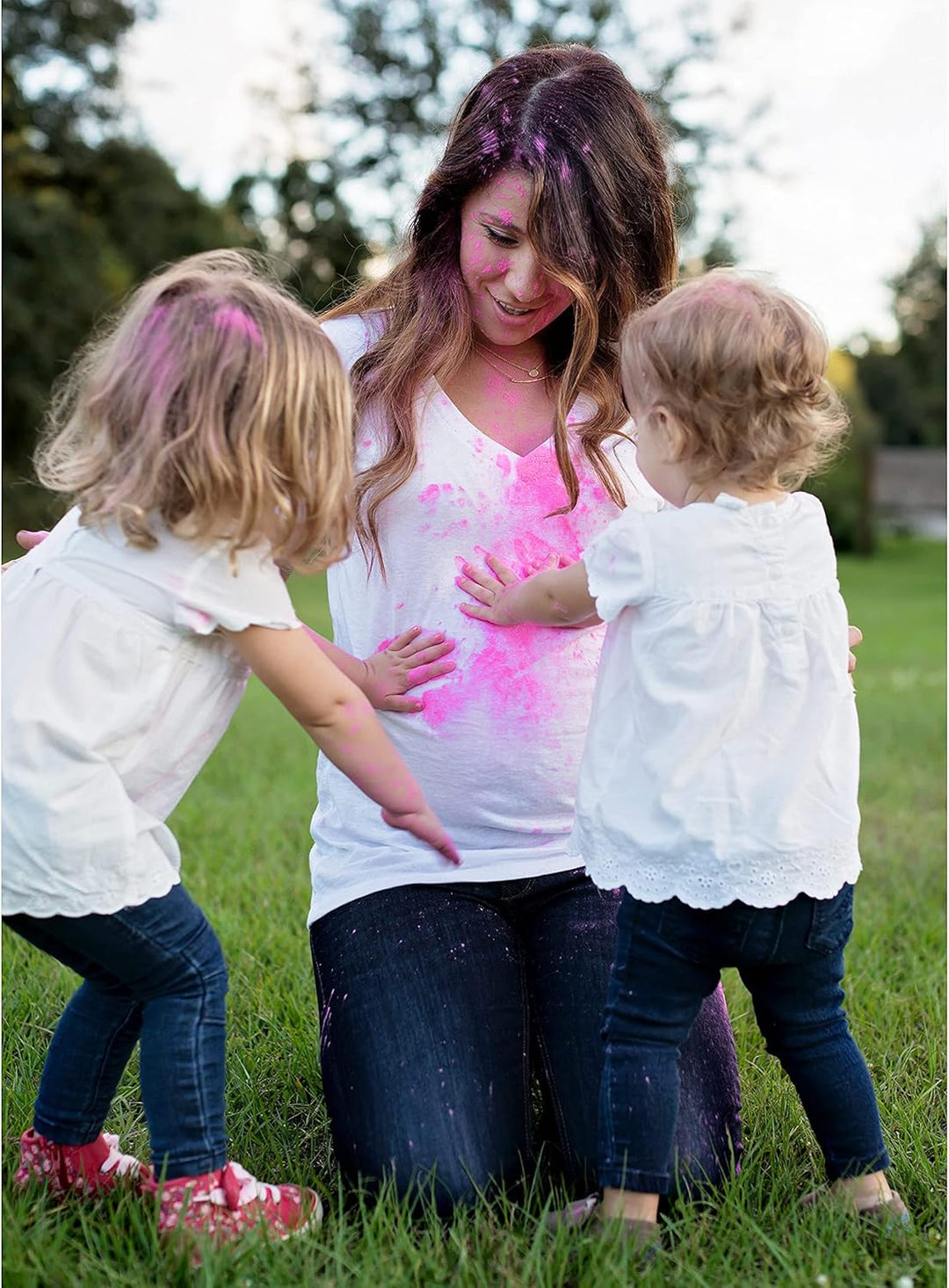 POLVO HOLI - Baby Shower Pack - Zeigen Sie das Geschlecht des Babys (Pink), Pink