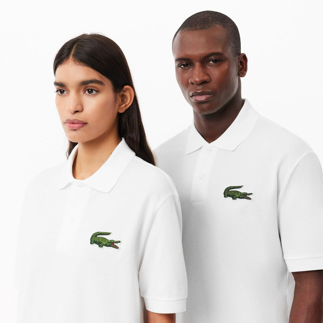 Lacoste Unisex Polohemd XS Weiss, XS Weiss