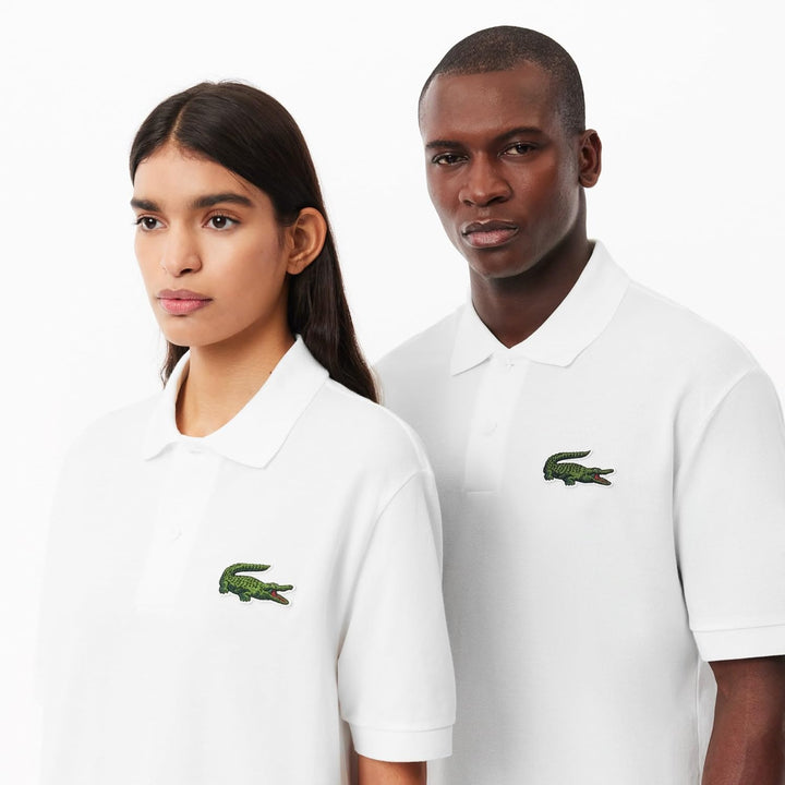 Lacoste Unisex Polohemd XS Weiss, XS Weiss