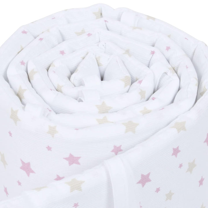 babybay Nestchen Mesh-Piqué passend für Modell Original, weiss Sternemix sand/beere