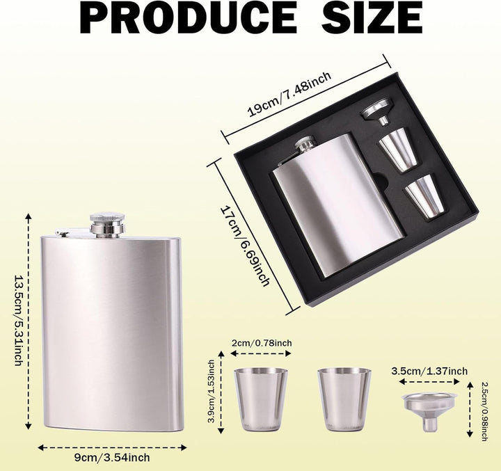 flachmann edelstahl,flask 8 oz mit mit trichter edelstahl und weinbecher,flachmann gross auslaufsich