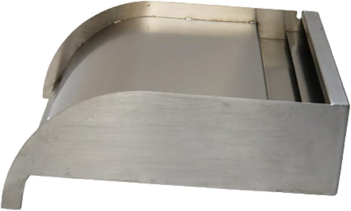 Jürgen Bocker Garten-Ambiente Wasserfall Mambo 60 cm abgerundet Edelstahl matt Geb. mit LED-Beleucht