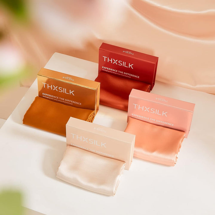 THXSILK 25 Momme Seide Kissenbezug für Haar und Haut - Maulbeerseide Kissenbezug - Hypoallergen mit