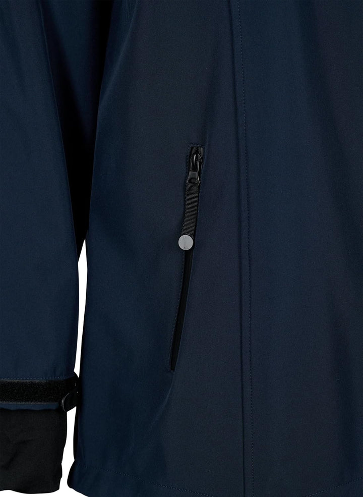 Zizzi Damen Grosse Grössen Softshell Jacke Kurz Kapuze Gr 50-52 Night Sky, 50-52 Night Sky