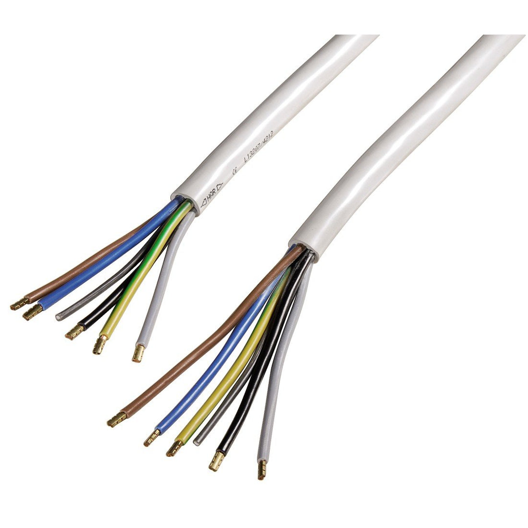 Xavax Solides Anschlusskabel für Elektroherd, Elektroherd-Zuleitung, H05VV-F, 2,5 m, Weiss