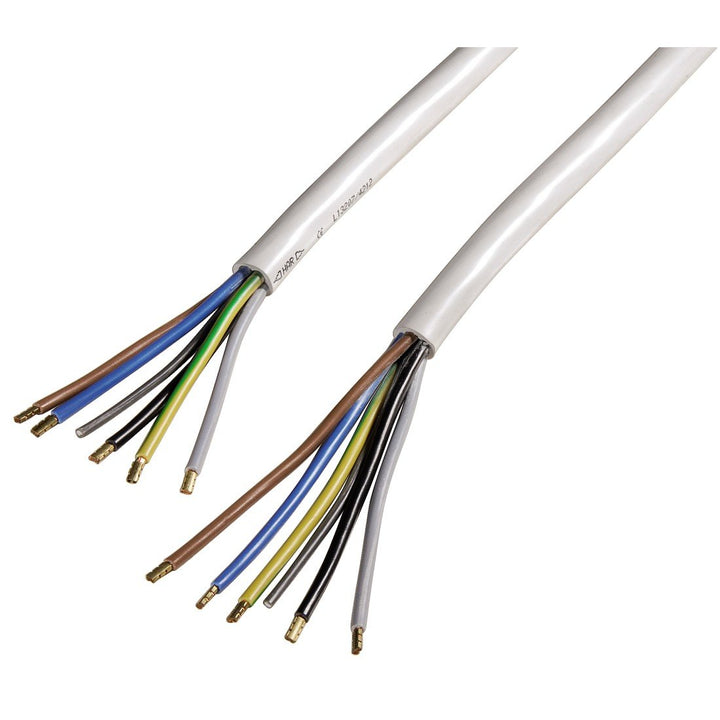 Xavax Solides Anschlusskabel für Elektroherd, Elektroherd-Zuleitung, H05VV-F, 2,5 m, Weiss