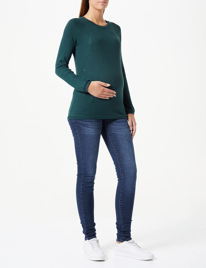 Noppies Damen Top Pineville Nursing Long Sleeve T Shirt, Green Gables - P982, 44 EU