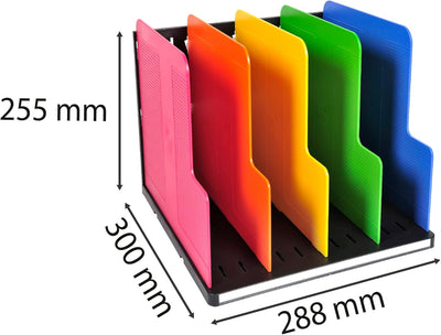 Exacompta 390914D Organizer Modulotop mit 5 Trennwänden aus Recycling-Kunstsoff für DIN A4 Dokumente