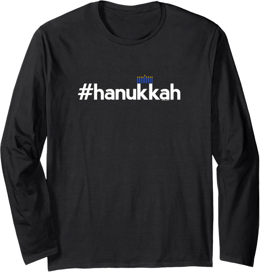 Hanukkah Gifts for Men Women Kids | Menorah Hanukah Langarmshirt