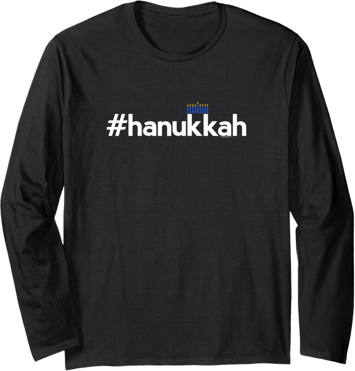 Hanukkah Gifts for Men Women Kids | Menorah Hanukah Langarmshirt