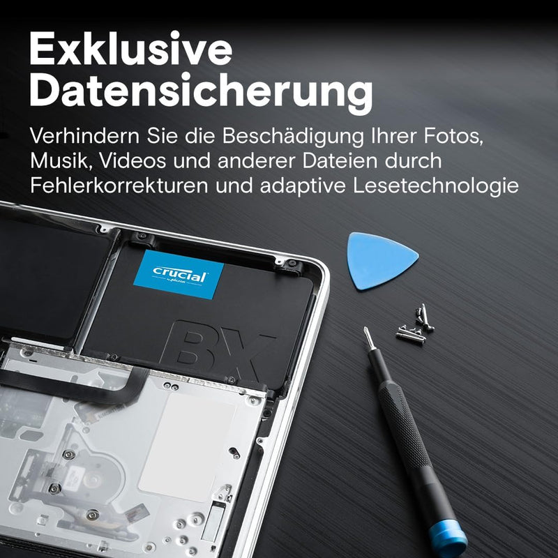 Crucial BX500 1TB 3D NAND SATA 2,5 Zoll Interne SSD - Bis zu 540MB/s - CT1000BX500SSD101 (Acronis Ed