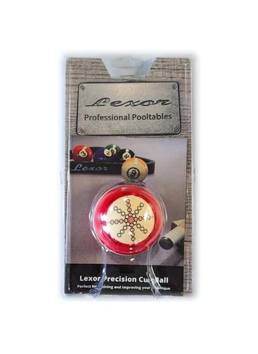 Lexor Trainingskugel Pool mit Instruktionen 57.2mm - Offizieller Billard Trainingsball mit Anleitung