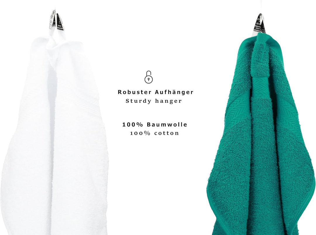 Betz 10-TLG. Handtuch-Set Premium 100% Baumwolle 2 Duschtücher 4 Handtücher 2 Gästetücher 2 Waschhan