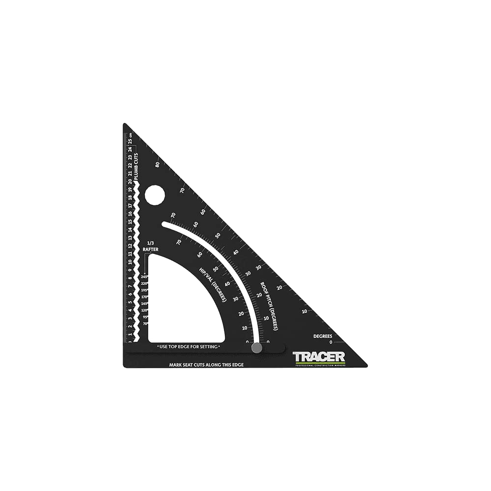 TRACER 7" ProSquare Einstellbares Messinstrument (Professionelles Vierkantwerkzeug für den Bau mit a