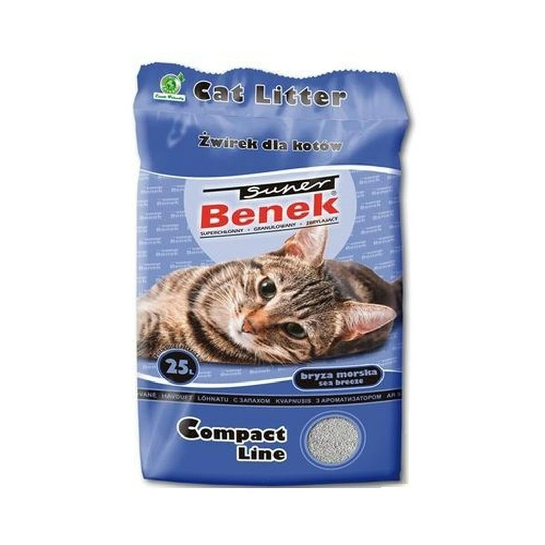 SUPER BENEK COMPACT Cat Litter Bentonite grit Sea Breeze 25 l
