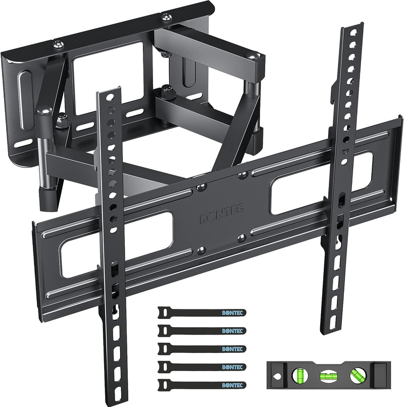 BONTEC TV Wandhalterung Schwenkbare Neigbare TV Halterung Vollbewegung für 23-70 Zoll Flach & Curved