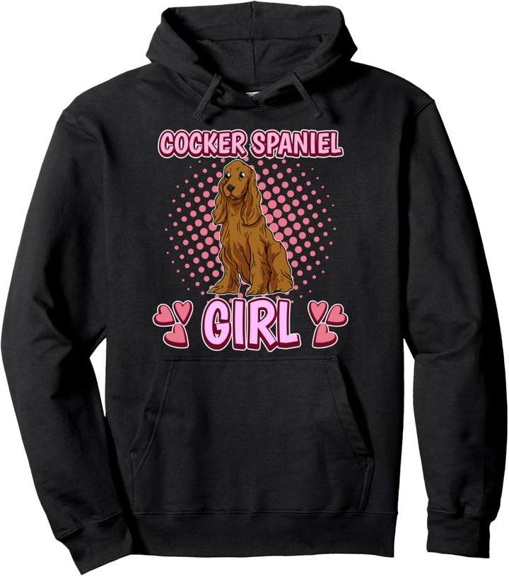 Damen Cocker Spaniel Girl Mädchen Cocker Spaniel Pullover Hoodie