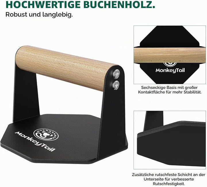 MonkeyTail Liegestützgriffe – Home Gym Ausrüstung für Push-Ups &amp; Armmuskeltraining – Schaumgriff (Sc