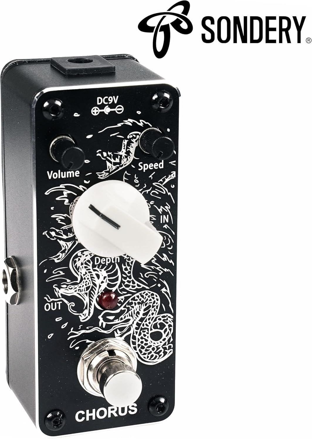 Sondery Chorus Pedal für Gitarren Mini Analog Chorus Effektpedal True Bypass Art Series